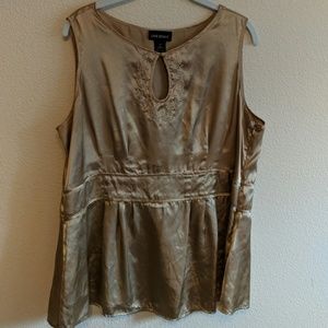 Gold sleeveless top